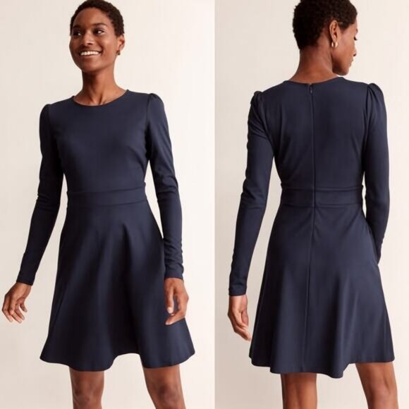 BODEN Sabrina Ponte Dress Size 2R Navy - Picture 1 of 6